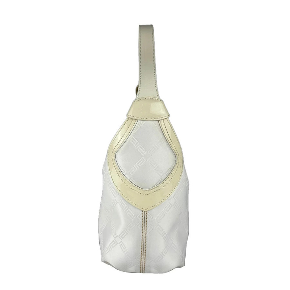 Versace handbag Patent Vernis leather white
